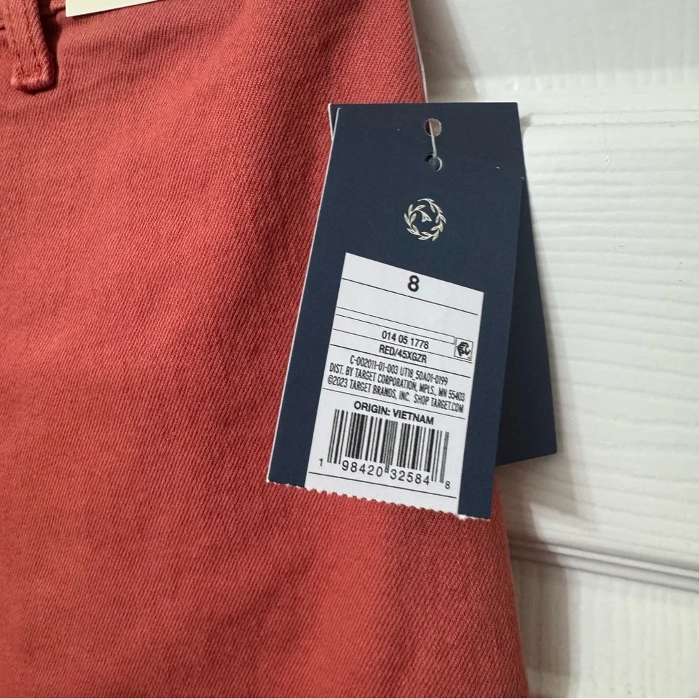 Universal Thread Sailor Wide-Leg Jeans Women’s Size 8 Coral-Red High-Rise Pants - Picture 10 of 13